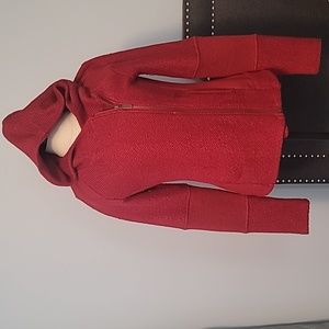 Lucky Brand Brick Red Stretch Moto Jacket